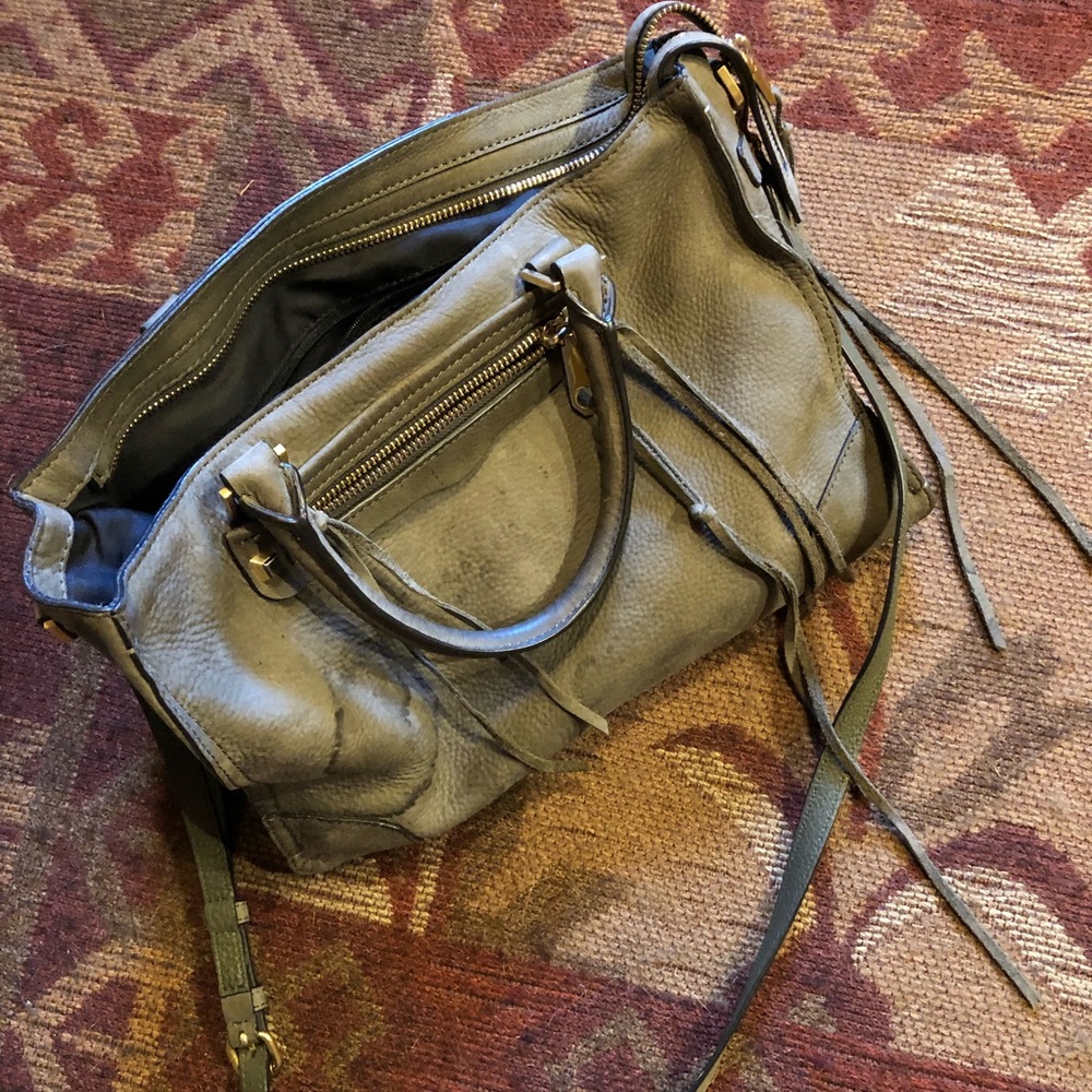 Rebecca Minkoff Regan Satchel Suede/Leather